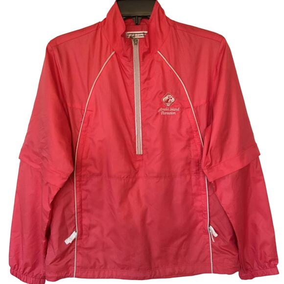 Cutter & Buck WeatherTech, Amelia Island Plantation Coral Windbreaker Size S/P - Picture 1 of 10